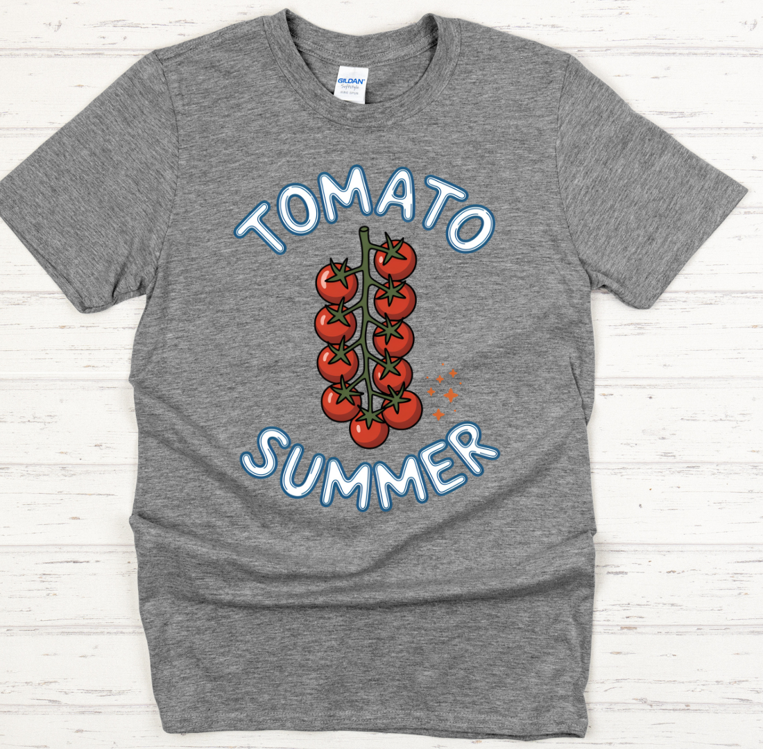 Tomato Summer Shirt on Gildan Softstyle Tee