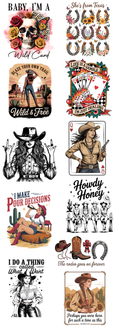Western Cowgirl DTF Transfer Bundle – Wild West Country Girl Designs