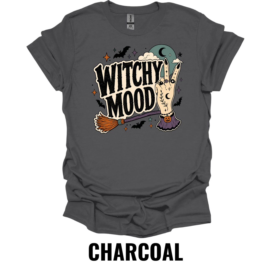 Witchy Mood Halloween T-Shirt – Cute Spooky Witch Graphic Tee