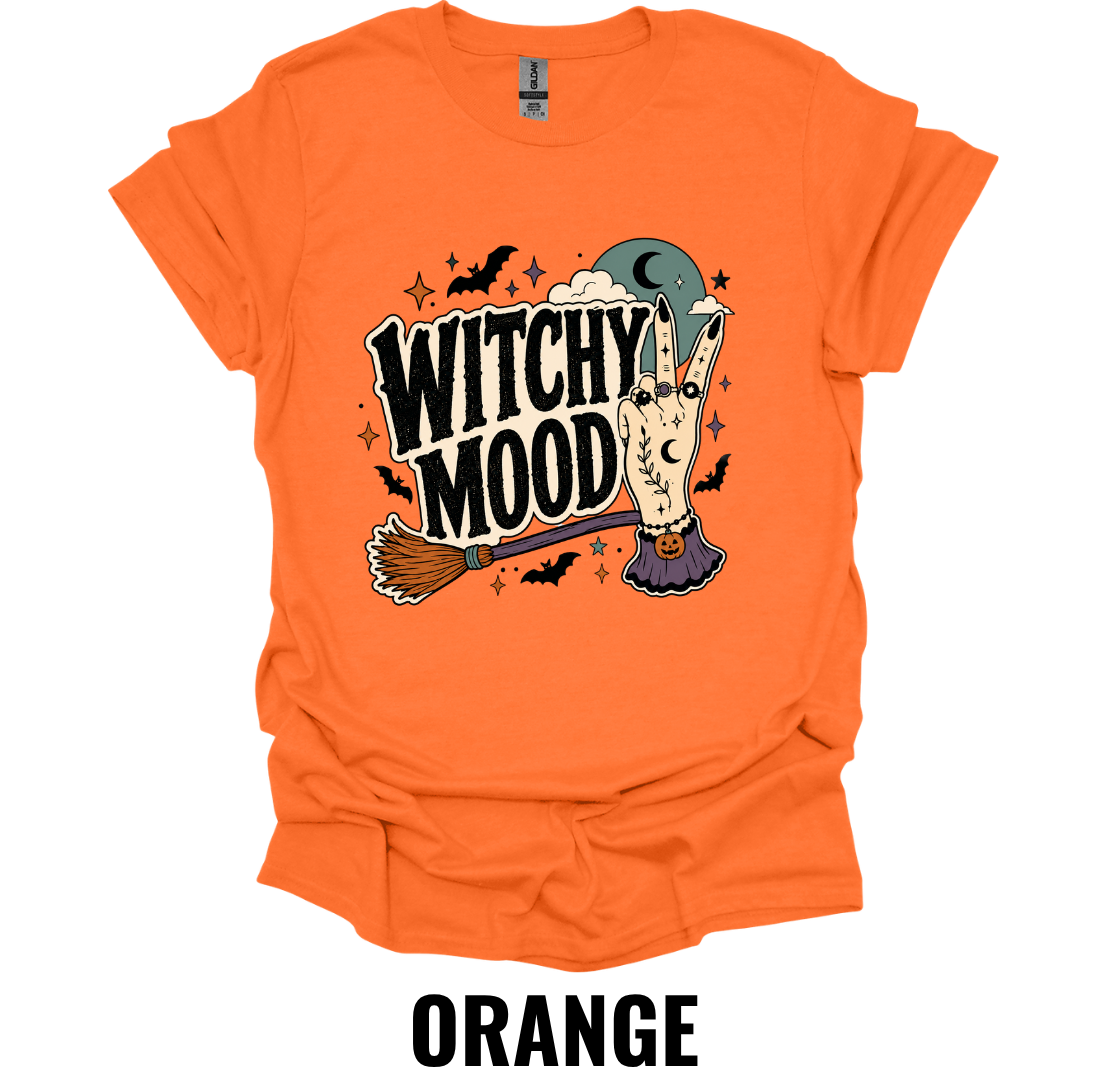Witchy Mood Halloween T-Shirt – Cute Spooky Witch Graphic Tee