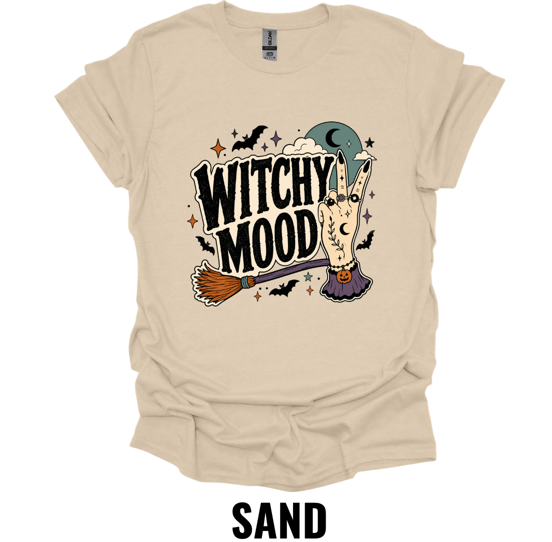 Witchy Mood Halloween T-Shirt – Cute Spooky Witch Graphic Tee